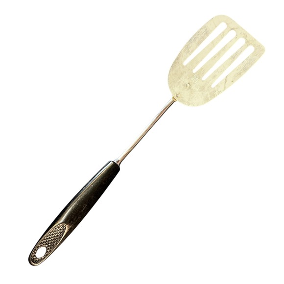 Ekco Other - VTG EKCO Slotted Spatula Chromium Plated Black Handle Made in USA 13 Inch Turner